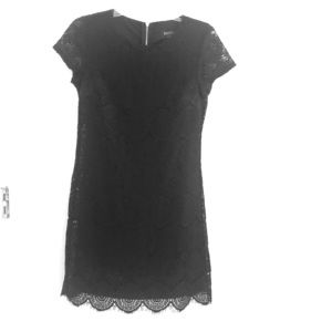Black lace dress